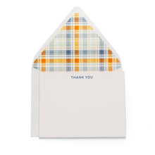 Load image into Gallery viewer, Thank You Plaid | Fancy Pants Letterpress Flat Notecards