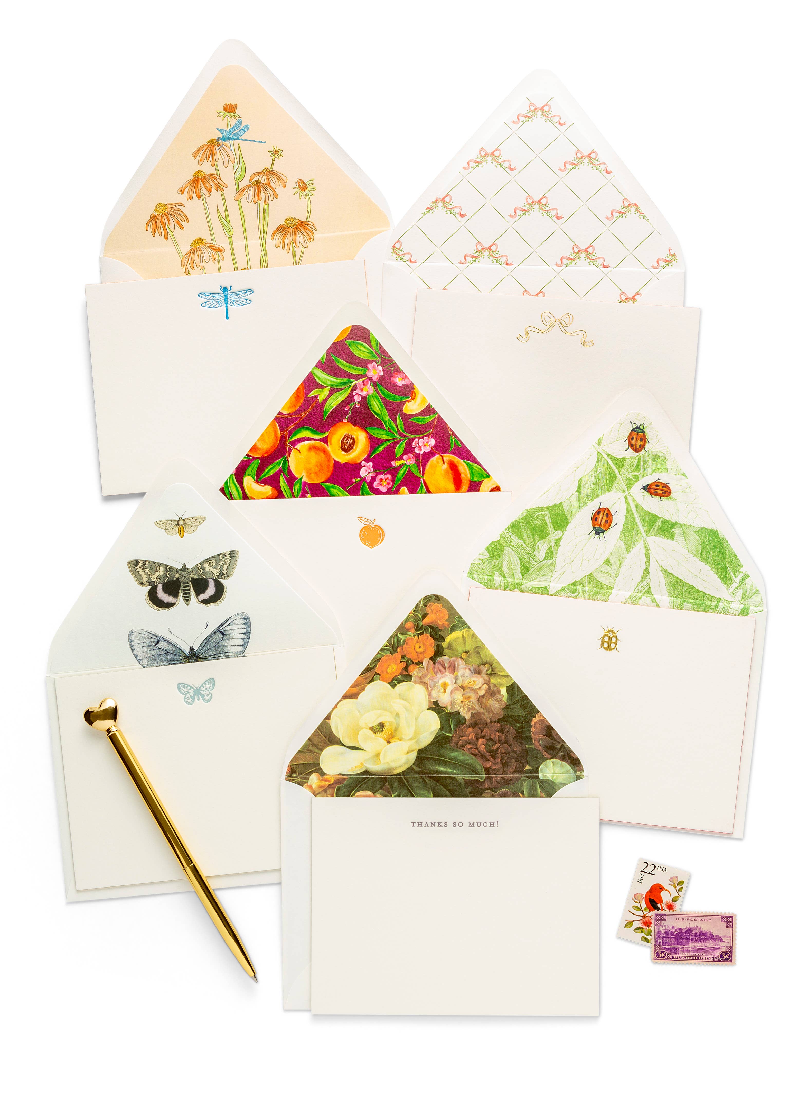 Dragonfly | Fancy Pants Letterpress Flat Notecards