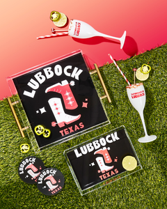 Lubbock, Texas Acrylic Drink Coaster