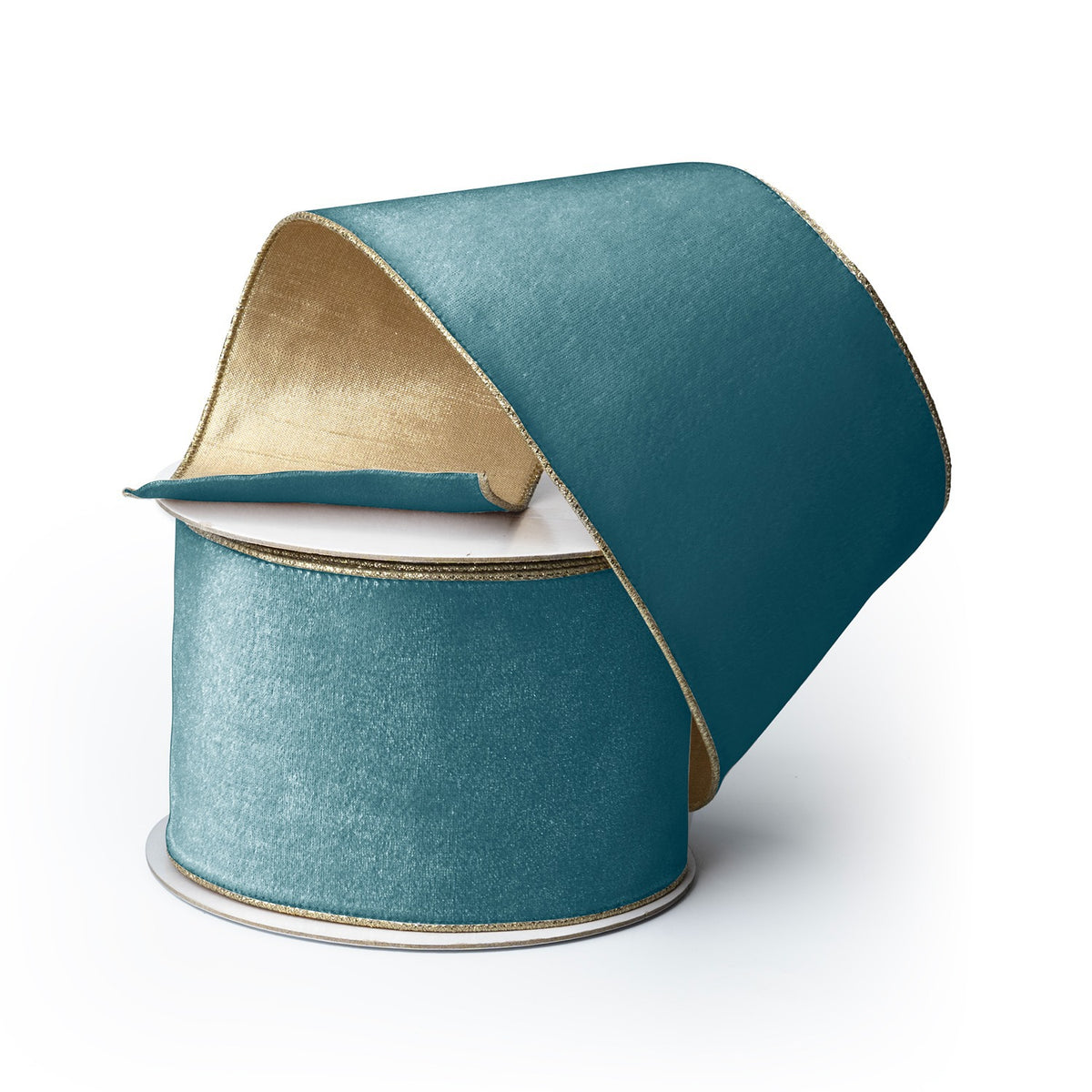 Peacock Blue Velvet Ribbon