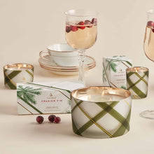 Frasier Fir Frosted Plaid Large 3-Wick Poured Candle, Plaid