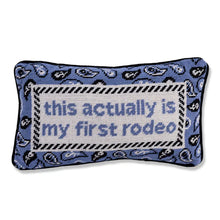 Load image into Gallery viewer, First Rodeo Needlepoint Pillow