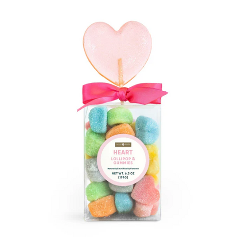 Hearts Gummy Lolli Set