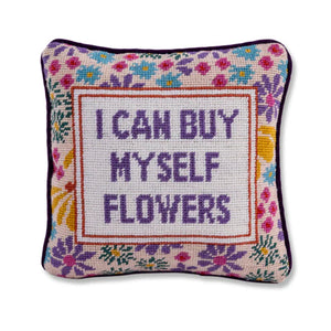 Flowers Needlepoint Pillow