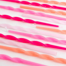 Load image into Gallery viewer, Pink Twisted Long Candles