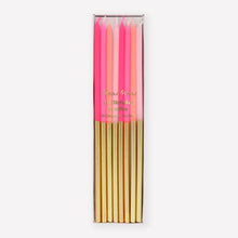 Load image into Gallery viewer, Gold Dipped Pink Mix Candles