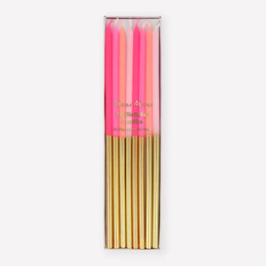 Gold Dipped Pink Mix Candles