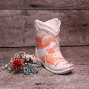 Nashville Ceramic Boot Candle - Cactus Flower