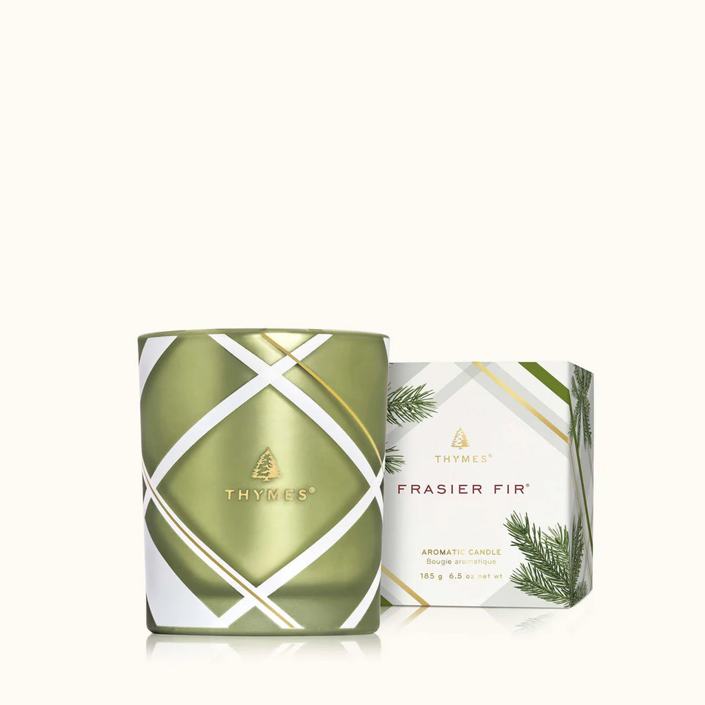 Frasier Fir Frosted Plaid 6.5oz Poured Candle