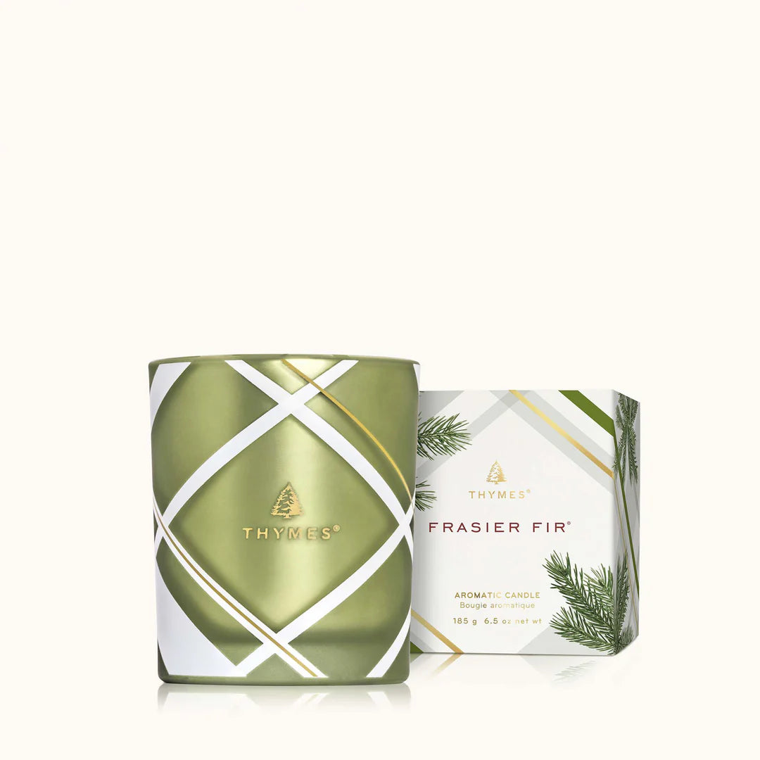 Frasier Fir Frosted Plaid 6.5oz Poured Candle