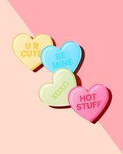 Load image into Gallery viewer, Conversation Hearts Set of 4 Coasters