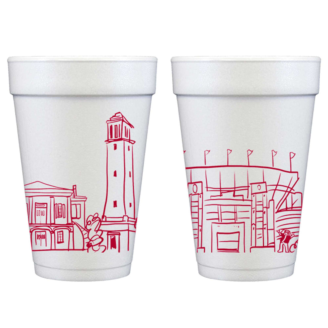 University of Alabama Skyline Foam Cups