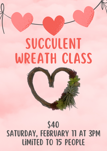 Succulent Heart Wreath