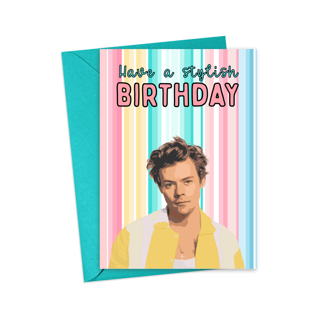 Harry Styles Birthday Card - Funny Birthday Card Pop Culture