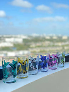 Butterfly Tea Glass Set
